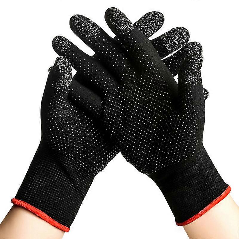 2pcs Hand Cover Game Controller for PUBG Sweat Proof Non-Scratch Sensitive Touch Screen Gaming Finger Thumb Sleeve Gloves