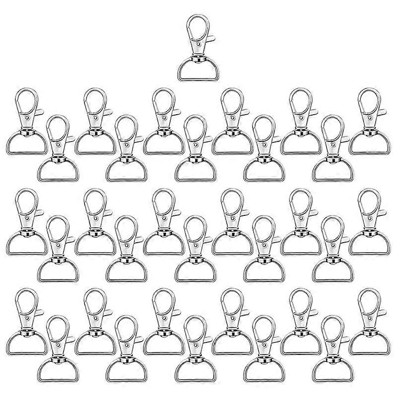 35Pieces Alloy D-shaped Lobster Clasp Backpack Snap Hook Luggage Accessory