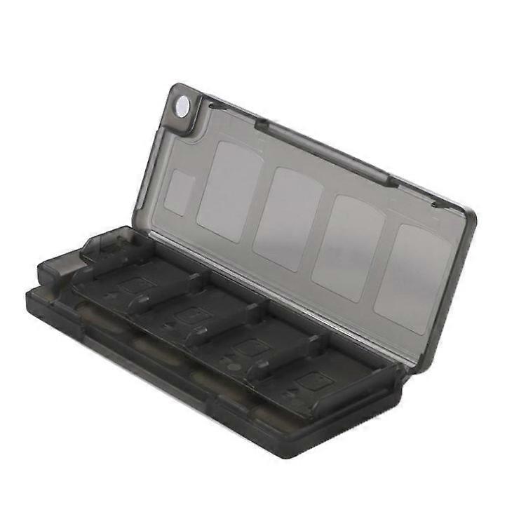 XYC Switch Game Case for Switch Game Fans, The Switch Game Holder for Switch/NS/OLED/Lite Games Can Store 8 Game Cards and 1 Micro SD Cards Black