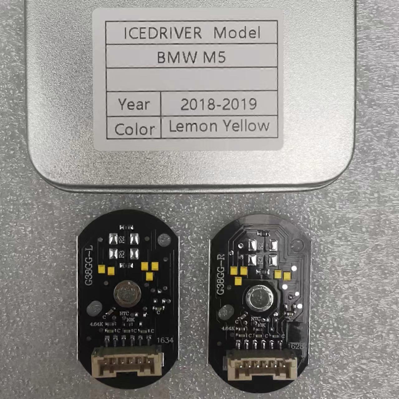 Icedriver pour BMW Série 5 M5 F90 DRL RGB Panneaux LED multicolores F10 F11 F18 G30 G38 feux diurnes RGBW CSL Jaune DRL
