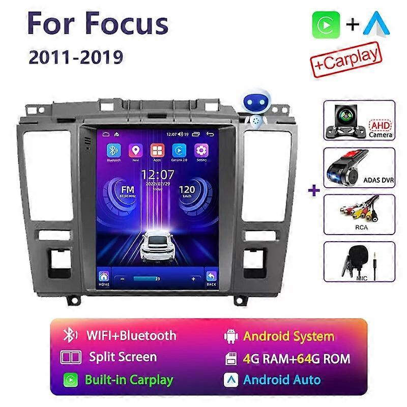 4+64GB Android 12 For Nissan Tiida C11 2004-2013 Car Radio Stereo Vertical Screen Tesla Style Navigation GPS Multimedia Player