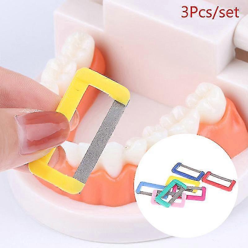 3x Orthodontie dentaire Interproximal Email Polishing Tooth Enamel Reducted Oral Tw