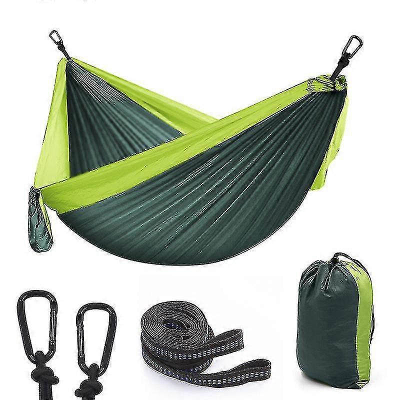 Nylon Color Matching Hammock Outdoor Camping Ultra Light Portable Hammock For Double Person Outdoor Recreation Hammock Swing Z
