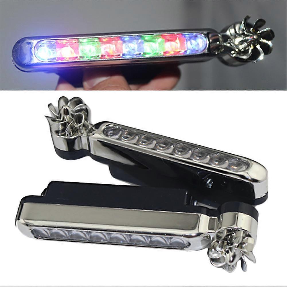 2Pcs Universal Wind Power LED Driving Fog Decor Lamp DRL Daytime Running Light