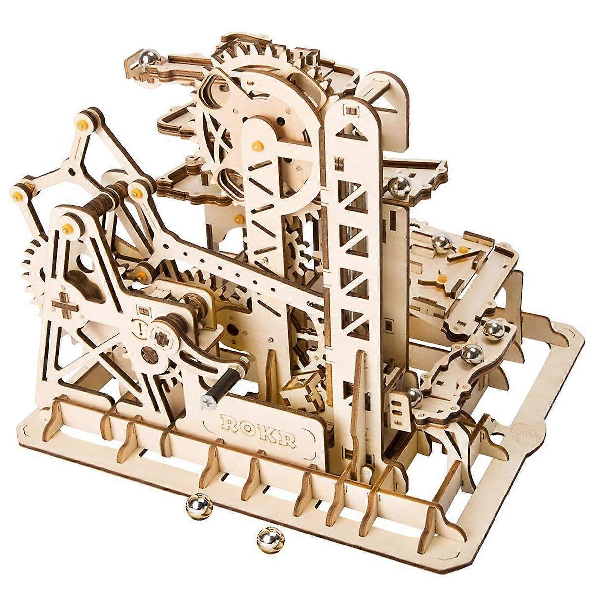 Build Your Own Fun: 3D Wooden Roller Coaster Mechanical Puzzle Model Kit