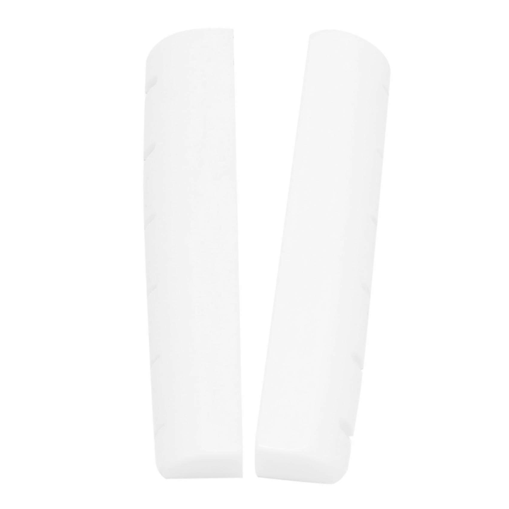 2 Pcs 6 String Bone Nut Cattle Bone Slotted Replacement (43 X 6mm)
