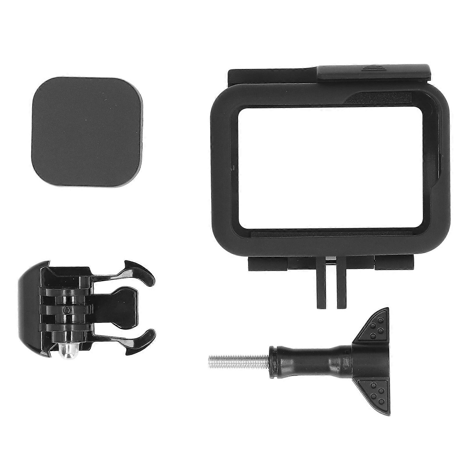 Action Camera Frame Mount Protective Anti Fall Action Camera Frame Housing Case with Lens Cap Action Camera Accessories