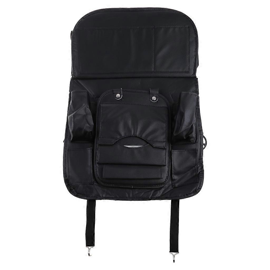 Auto Backseat Organizer Trash Can Protector Kick Mat Tray Foldable Dining Table