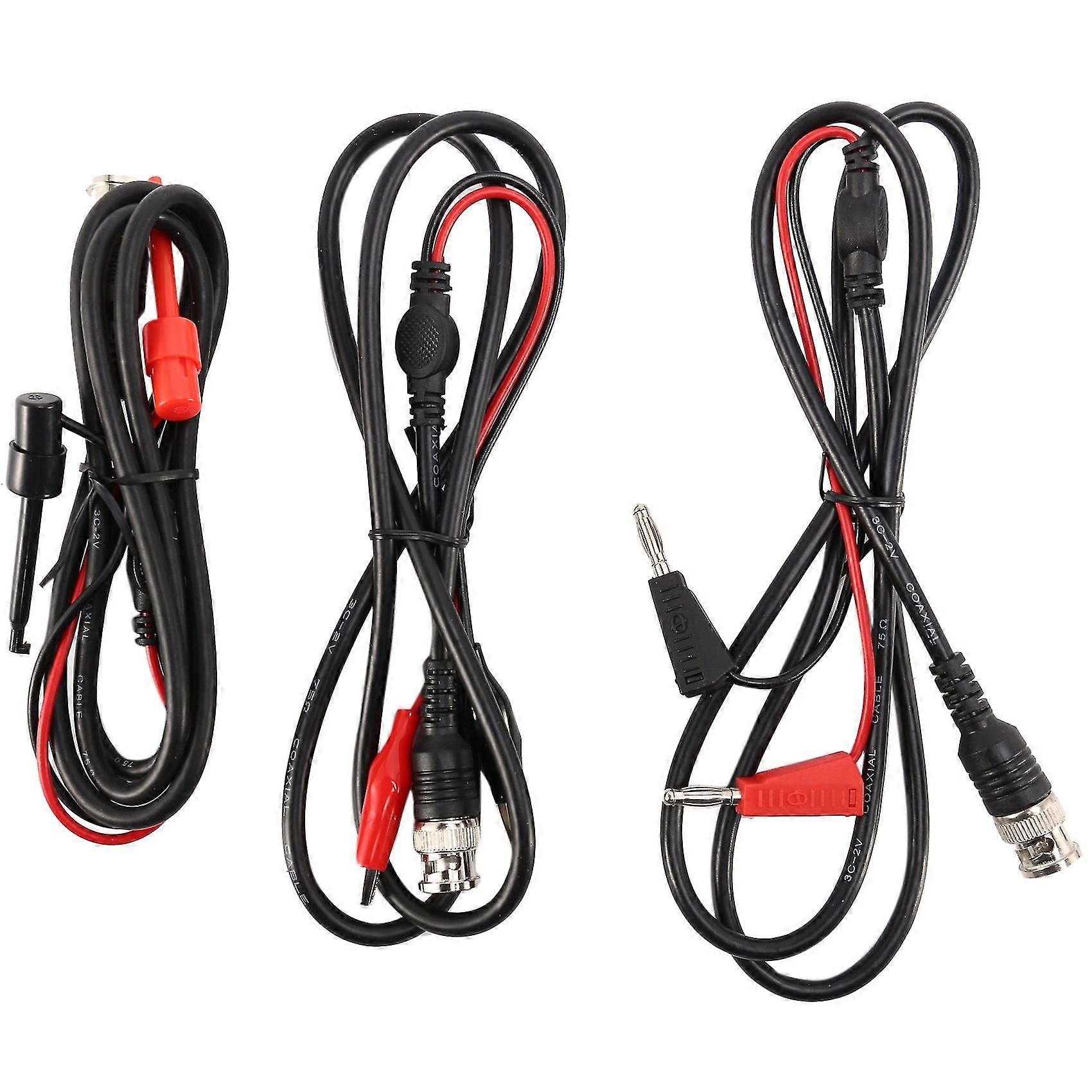 Oscilloscope Probes Bnc To Alligator Crocodile Clips Bnc To Mini Hook Leads Bnc To Dual Stacking Banana Male Plug Cable
