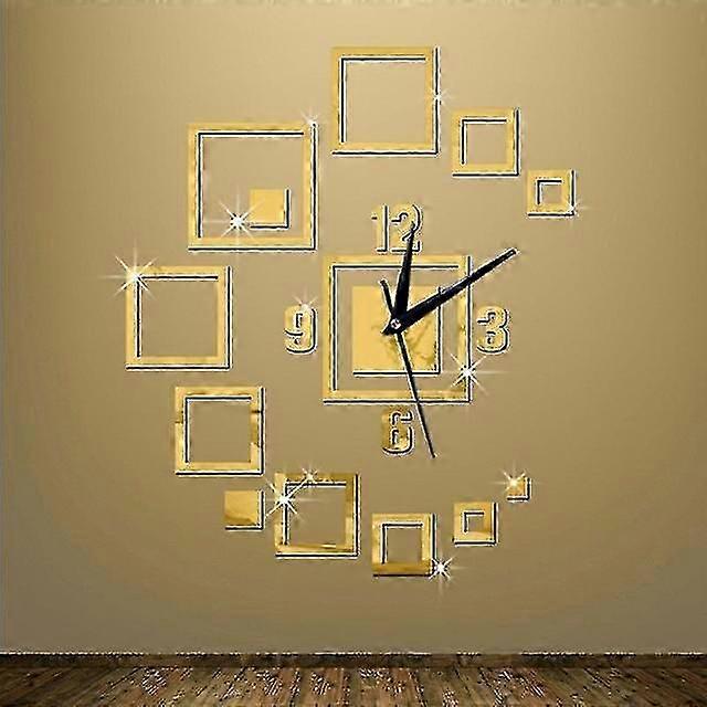 Mirror 3d Stereo Acrylic Decoration Wall Clock