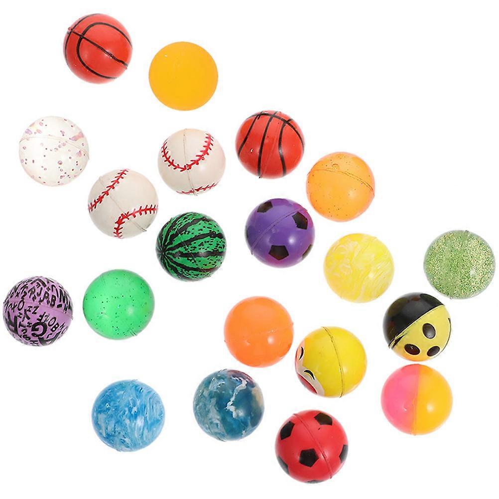 20Pcs Portable Bounce Balls Party Jumping Balls Game Rubber Balls Kids Jumping Balls Playthings