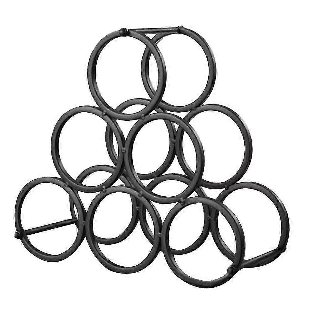 Iron Art Wine Rack, ανεξάρτητο Vintage Style Wine Bottle Storage Stand Red Wine Bottle Rack Orname