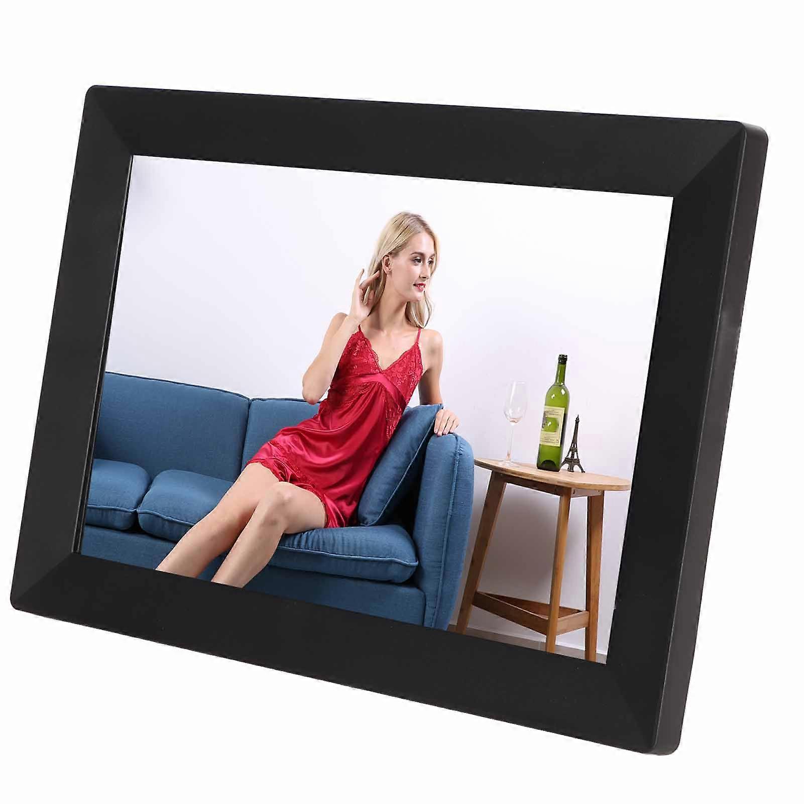 10 Inch HD IPS Digital Photo Frame 16GB WiFi Touch Screen US Plug