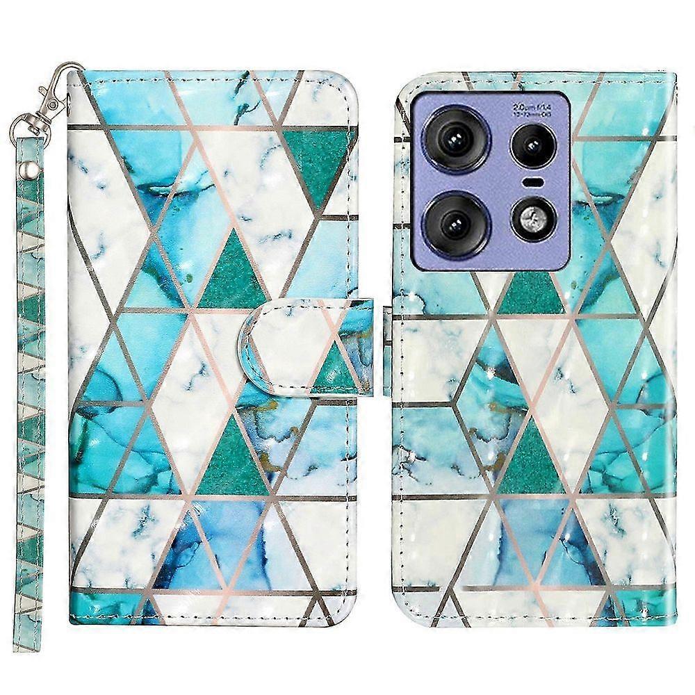 For Motorola Edge 50 Pro 5G Case 3D Pattern Printed Phone Leather Phone Cover