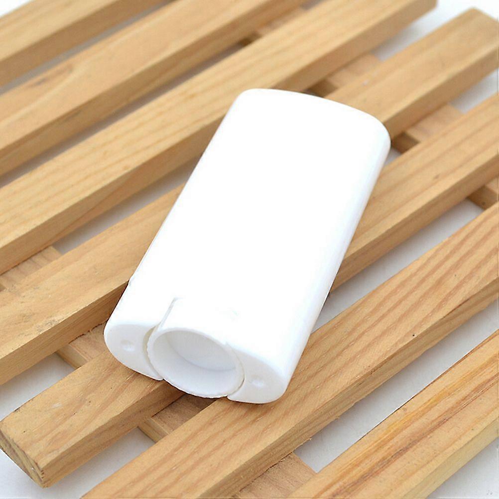 1 Pcs 15G Empty Oval Lip Balm Tubes Twist Deodorant Soap Containers White Clear New