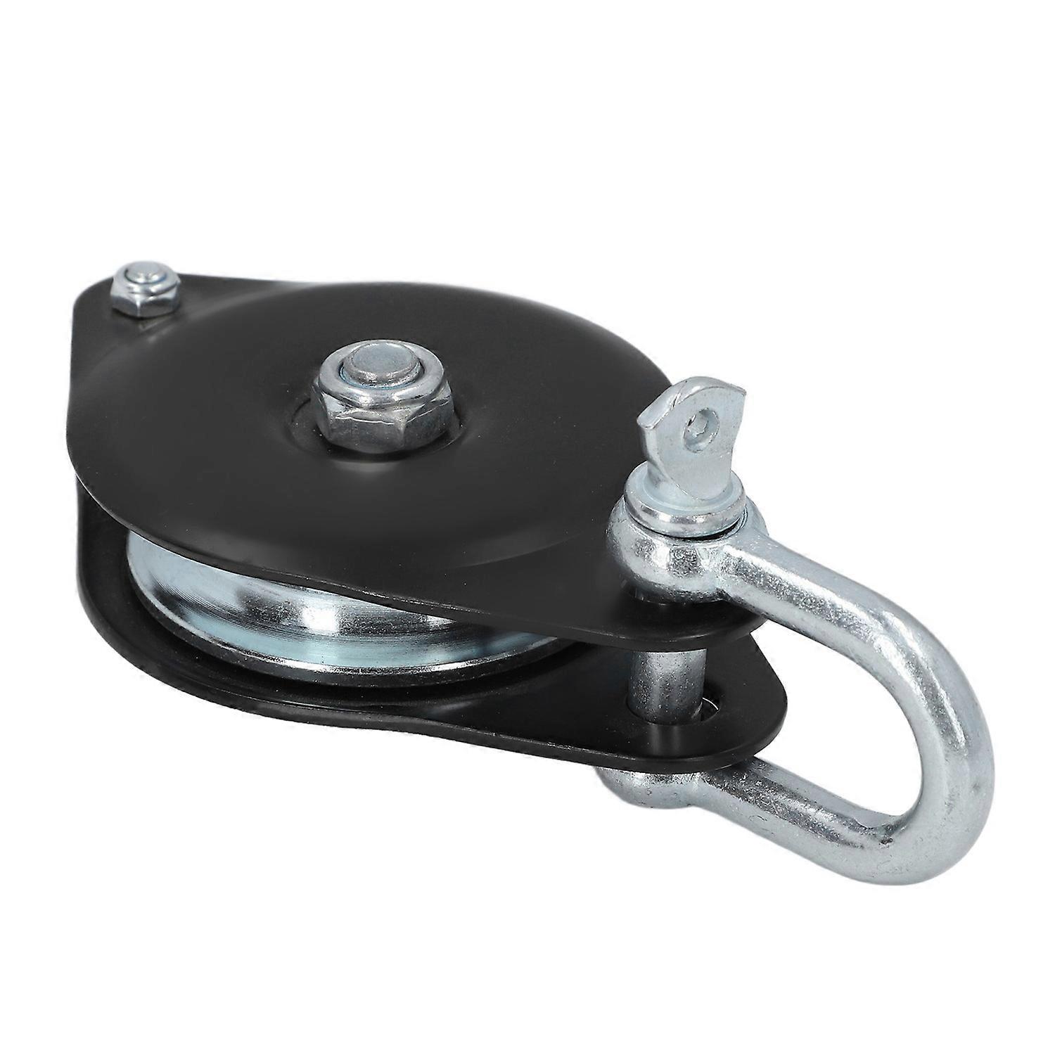 Single Pulley Roller Heavy Duty Universal 0.5T Load Lifting Crane Snatch Block Bearing Hook Boat Acc