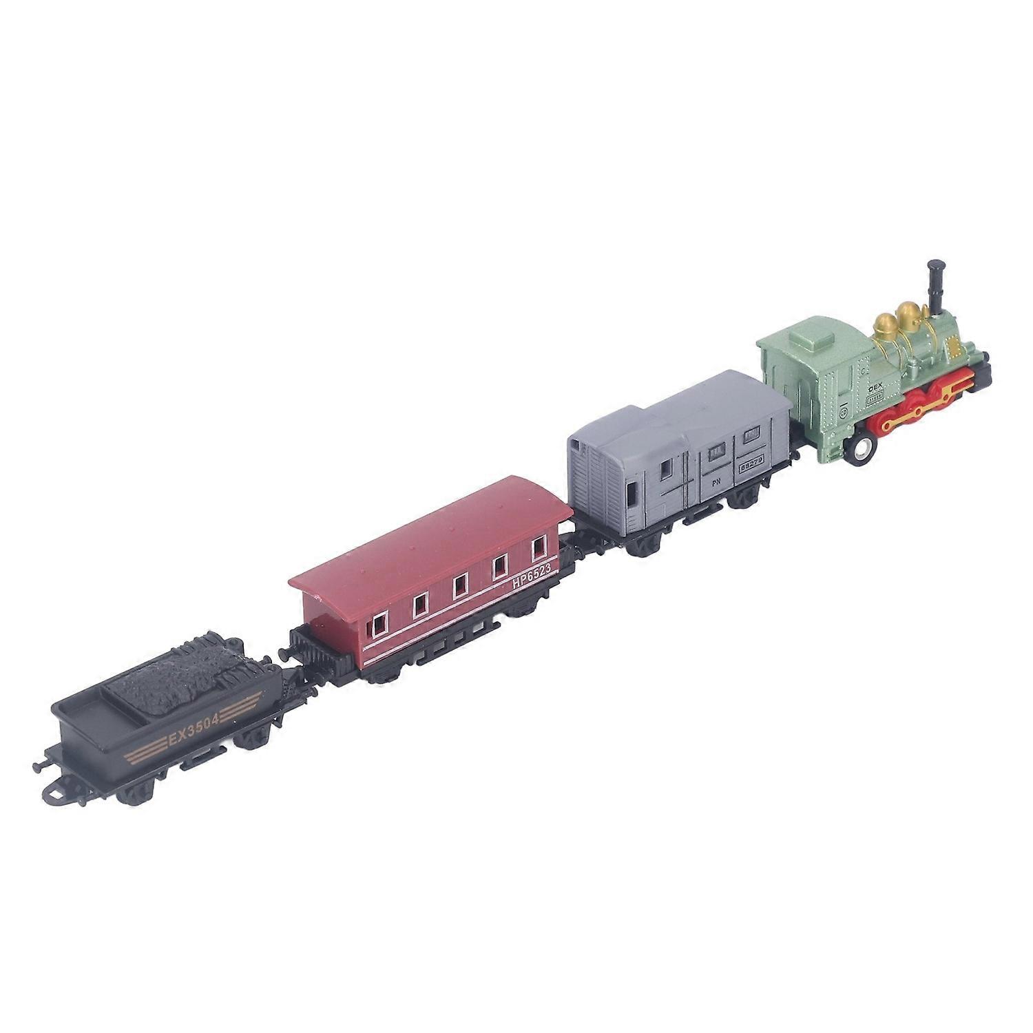 Steam Train Model Toy Vintage Alloy Pull Back Cultivate Hands On Ability Educational Model Train for