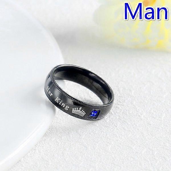 Neue Mode Edelstahl Schwarzer Ring [Herren]