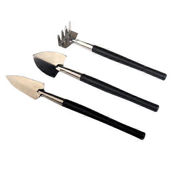 3Pcs Gardening Shovel Non-Slip Handle Anti-rust High-efficiency Digging Compact Mini Garden Plant Spade Tool Set Household Accessories