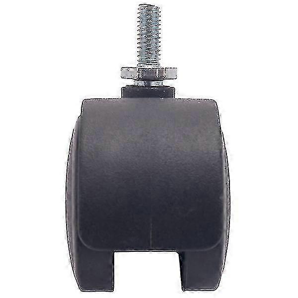 6mm Threaded Stem 40mm Dual Rotatable Caster Black