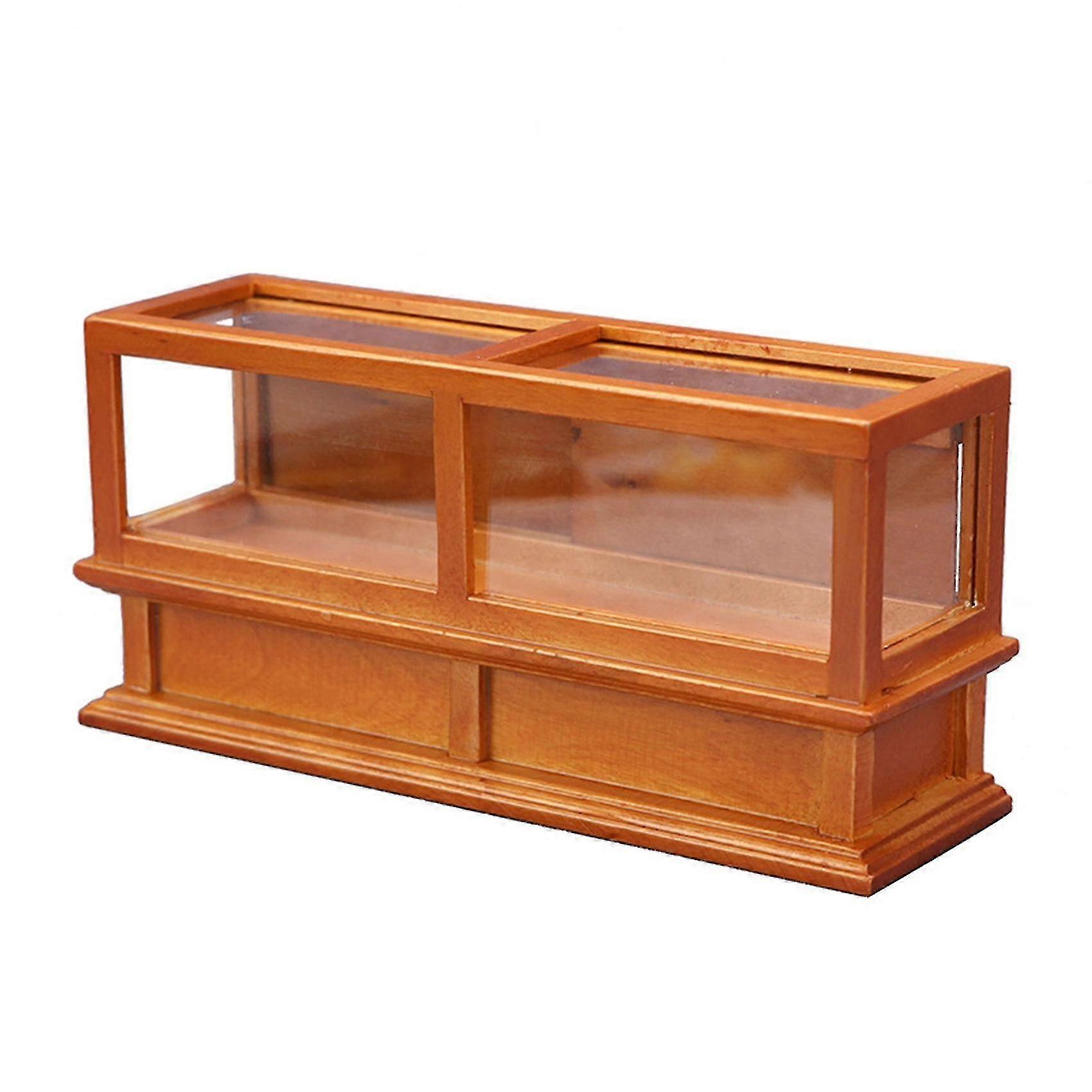 1/12 Scale Miniature Dollhouse Cake Dessert Display Shelf Cabinet