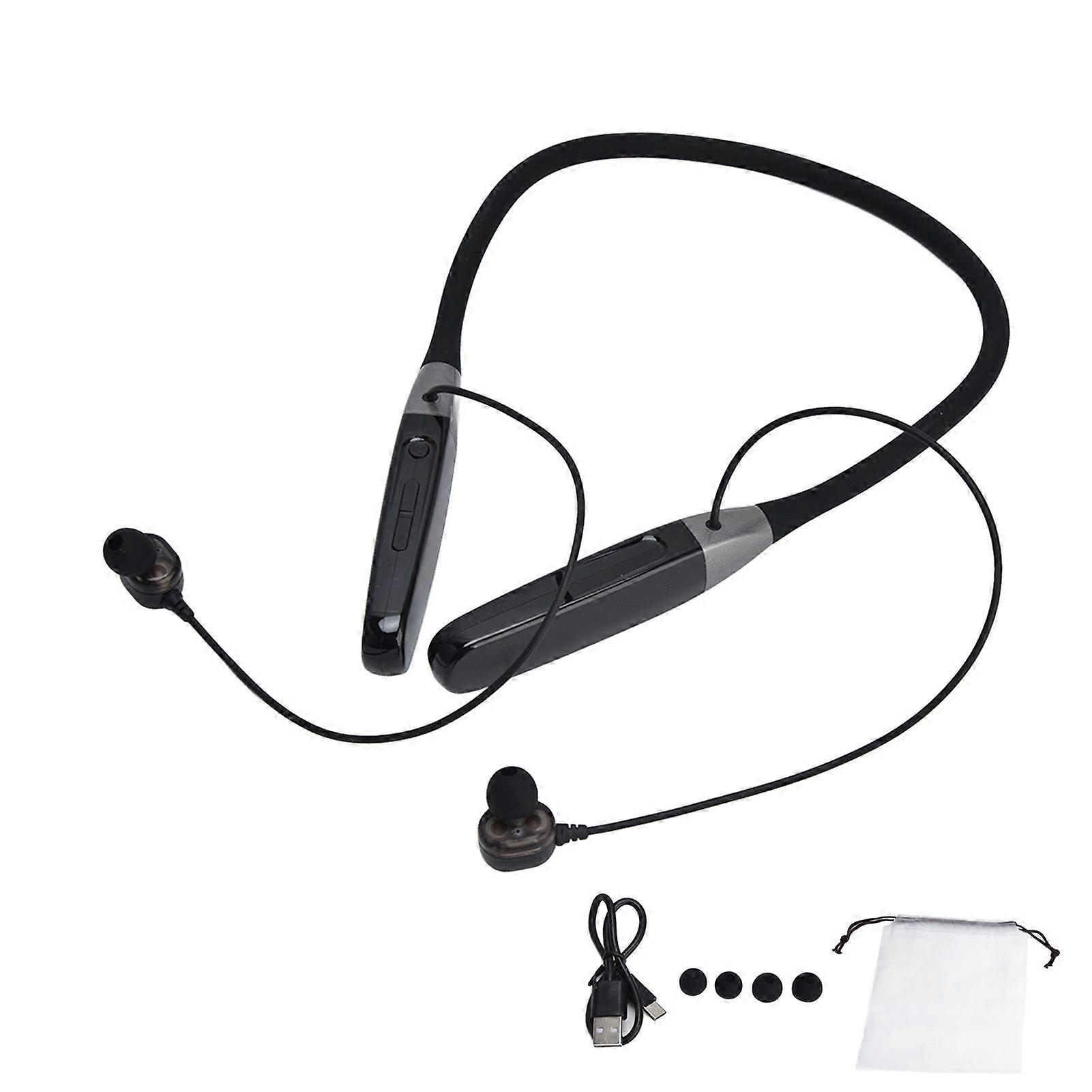 Wireless Hang Neck Type Earphone with 32G Memory LED Display Stereo Hanging Neck Headset