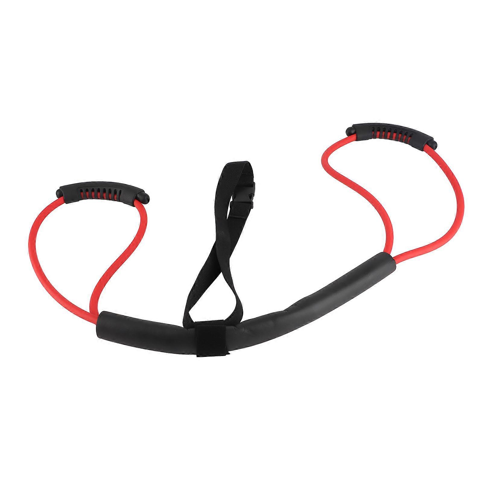 Resistance Band Arm Back Strength Training Red 20LB with Handle