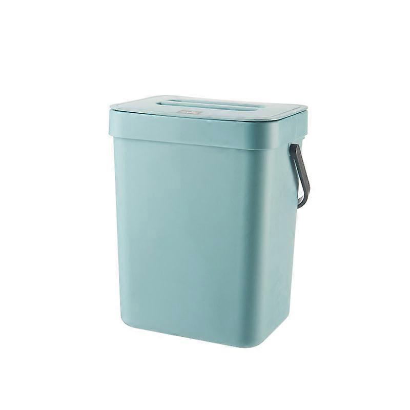 Large Kitchen Hanging Trash Can Gray Blue