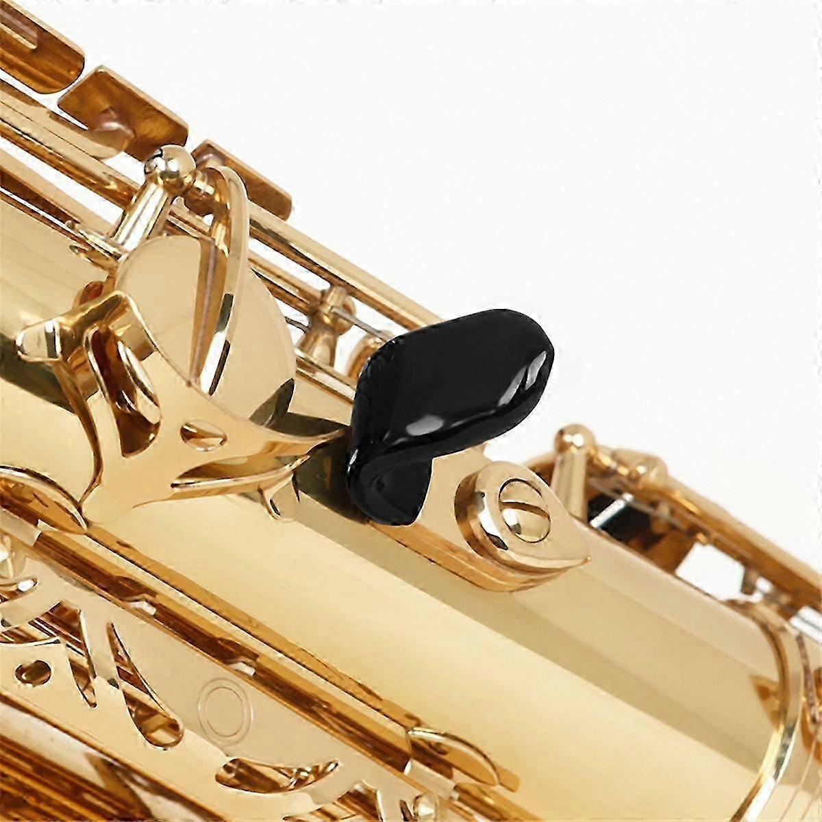 fantastique 7PCS Saxophone Pouce, Saxophone Alto Pouce Coussin Saxophone Silicone Repose-doigt Coussin pour Sax Ténor Alto Soprano Noir