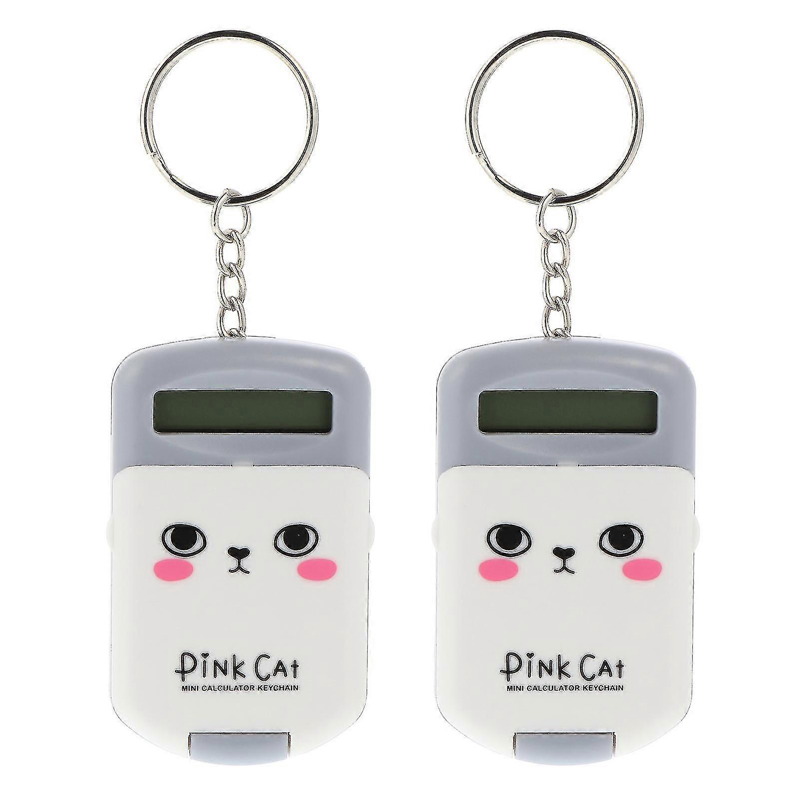 2pcs Mini Calculator Adorable Electronic Calculator Arithmetic Calculator