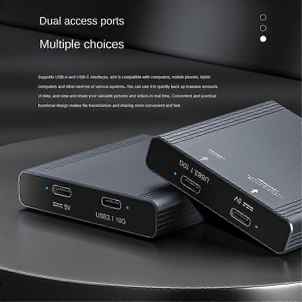 unik 3-i-1-kortläsare för CFexpress Typ A/Typ B/SD-minneskort Dubbla portar för extra strömförsörjning för dataöverföring