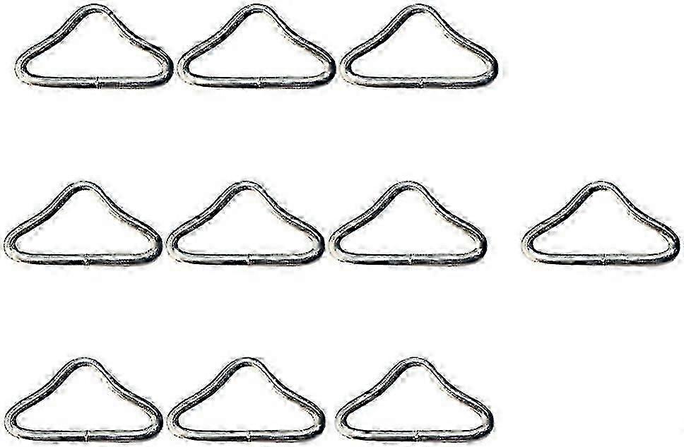 トランポリン交換部品バッグ用20pcsステンレス鋼トライアングルリングバックルVリング-良い