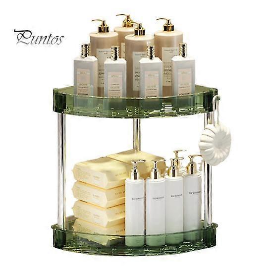 Corner Bathroom Counter Organizer Storage Rack Large Capacity 3 Tier 90 Degree Design Makeup Organizer Perfume Tray