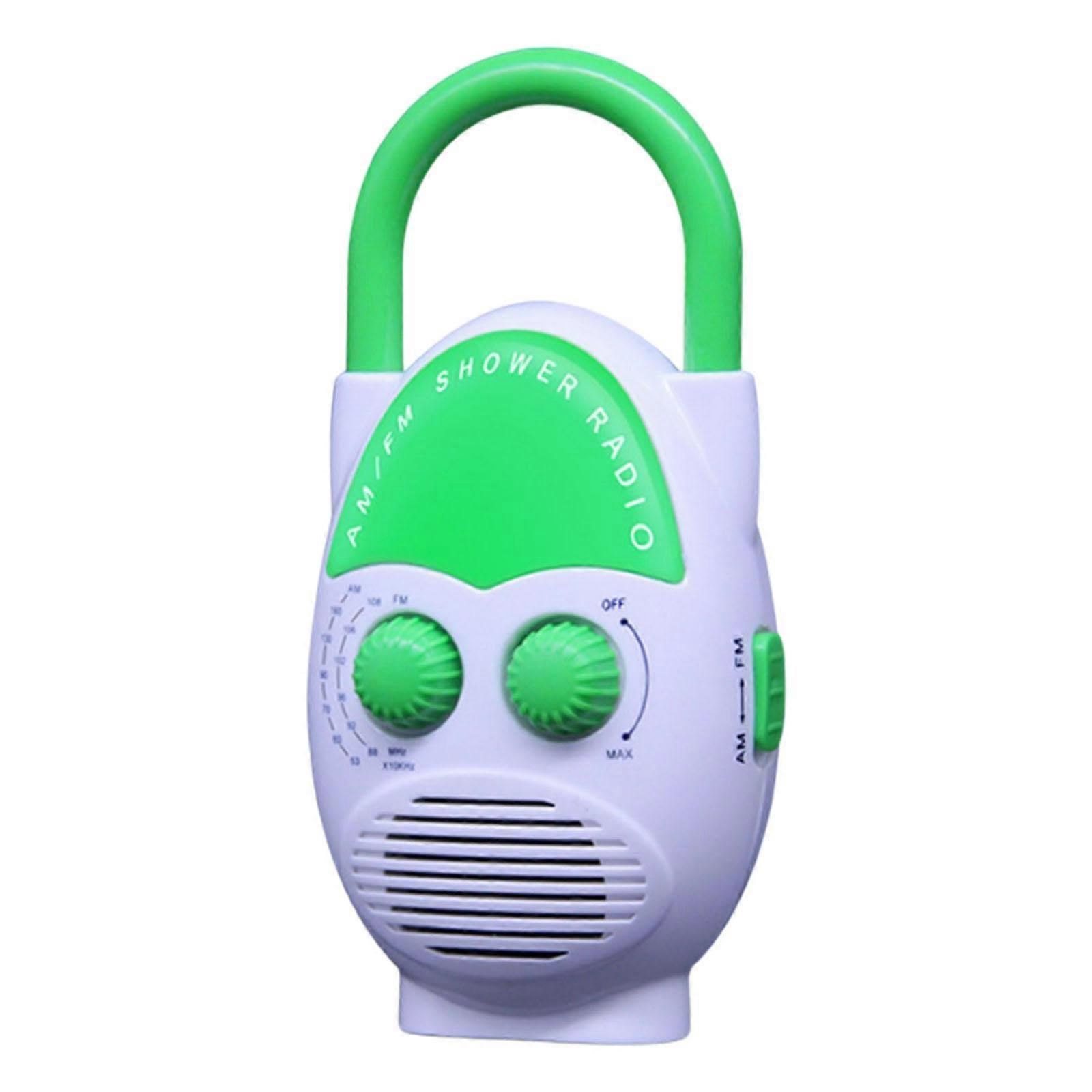 Portable Hanging Shower Radio with Top Handle 3V 0.5W for ,Built-in