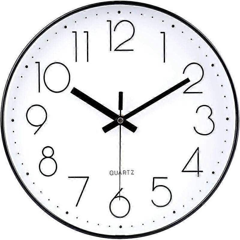 Quartz Movement Clock with Durable Materials, Accurate Timekeeping Battery Operated Timekeeper for Easy to Read Display in Cement Gray, Silent Non