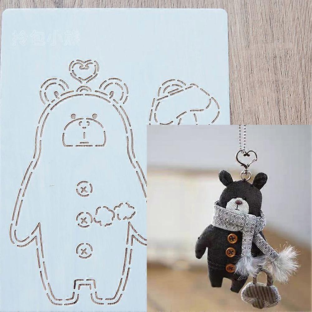 Patchworks Template Reusable Drawing Template for Animal Doll Making for Embroidery Patchworks Sewing Craft