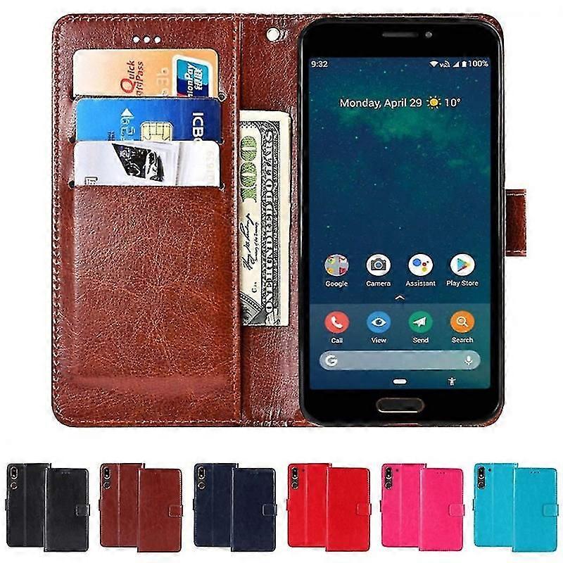 Phone Case Wallet 3-card Doro 8080 (5.7")  Brown