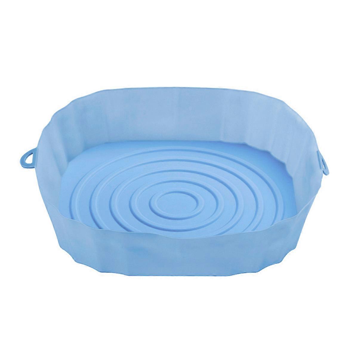 Easy Clean Silicone Air Fryer Liners, Square Silicone Air Fryer for Large 3-6 Qt Air Fryers with Dishwasher Safe and Non-Stick Properties