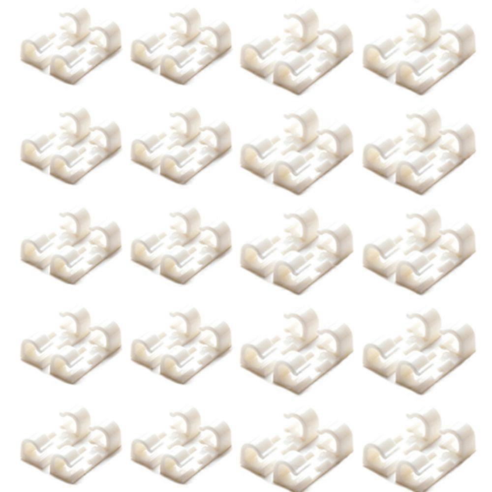Strong Adhesive For Easy Installation And Removal, Multi-Purpose Adhesive Cable Clips As Wire Organizer, Self-Adhesive Base Design For Desk And Home
