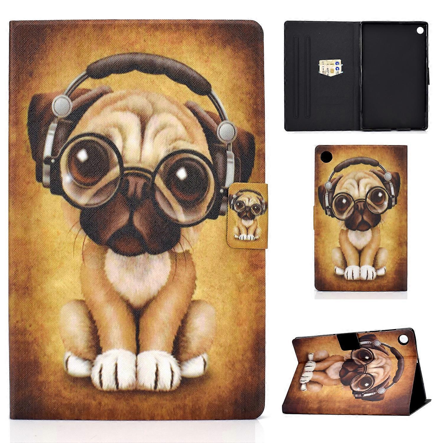 For Samsung Galaxy Tab A9 Faux Leather Tablet Sleeve Case Motif 18