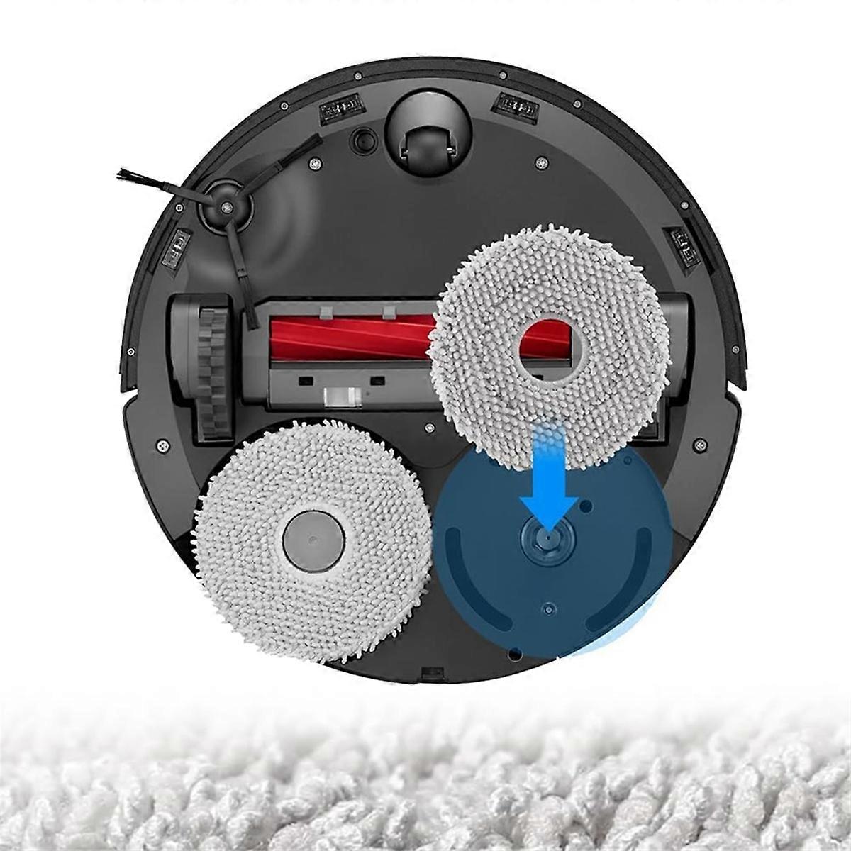Moppdynor till Roborock Q Revo/Qrevo Maxv/Qrevo Pro dammsugare