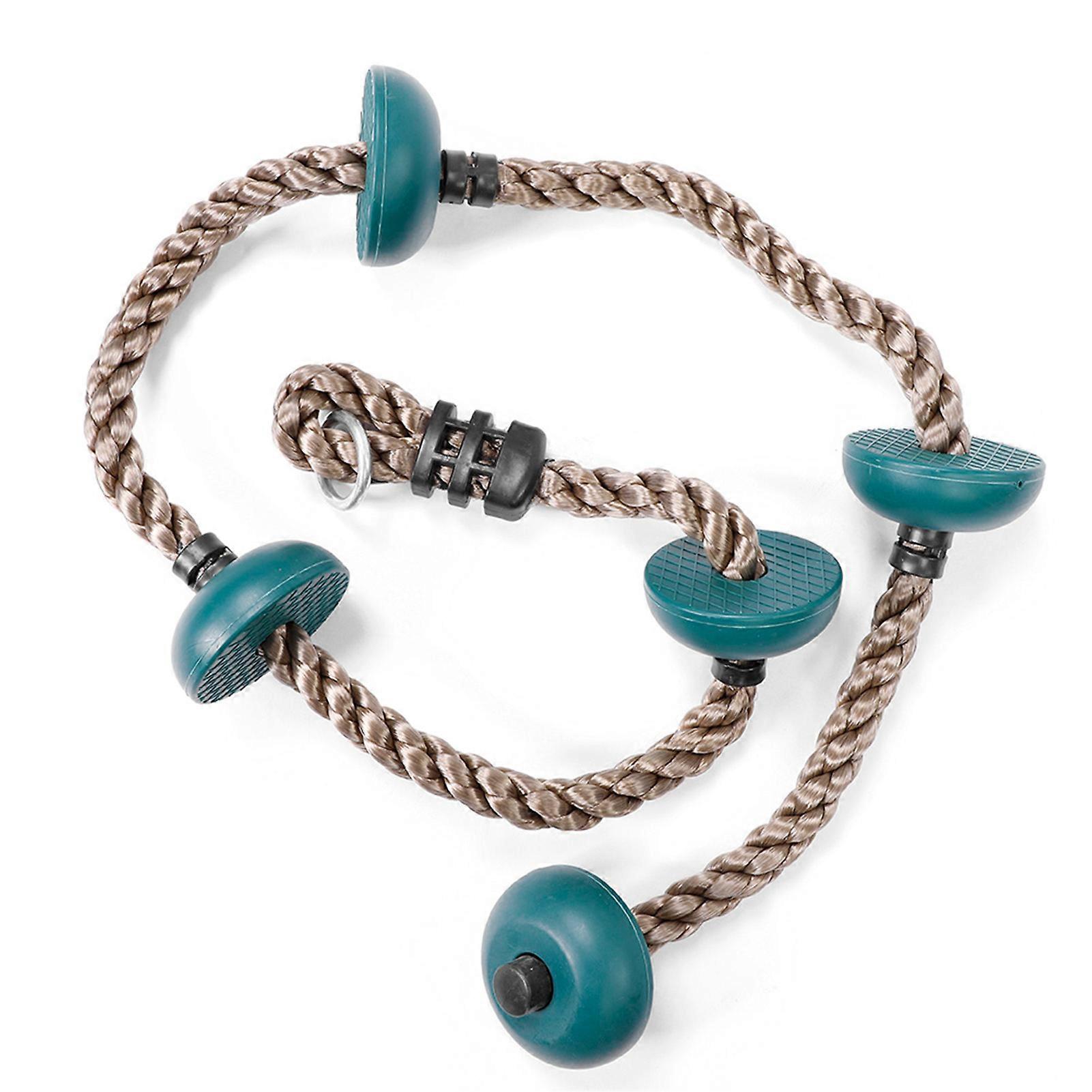 Dětská houpačka Disk Lezecké lano Dětské hřiště Vybavení Hračky (tmavě zelená)