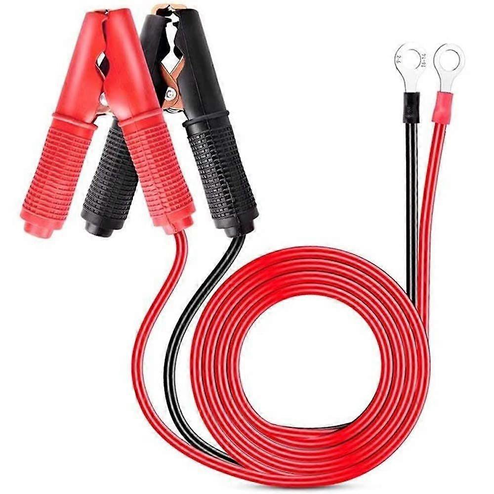 2db 30A aligátor klipek 12V / 24V autó akkumulátor töltéséhez