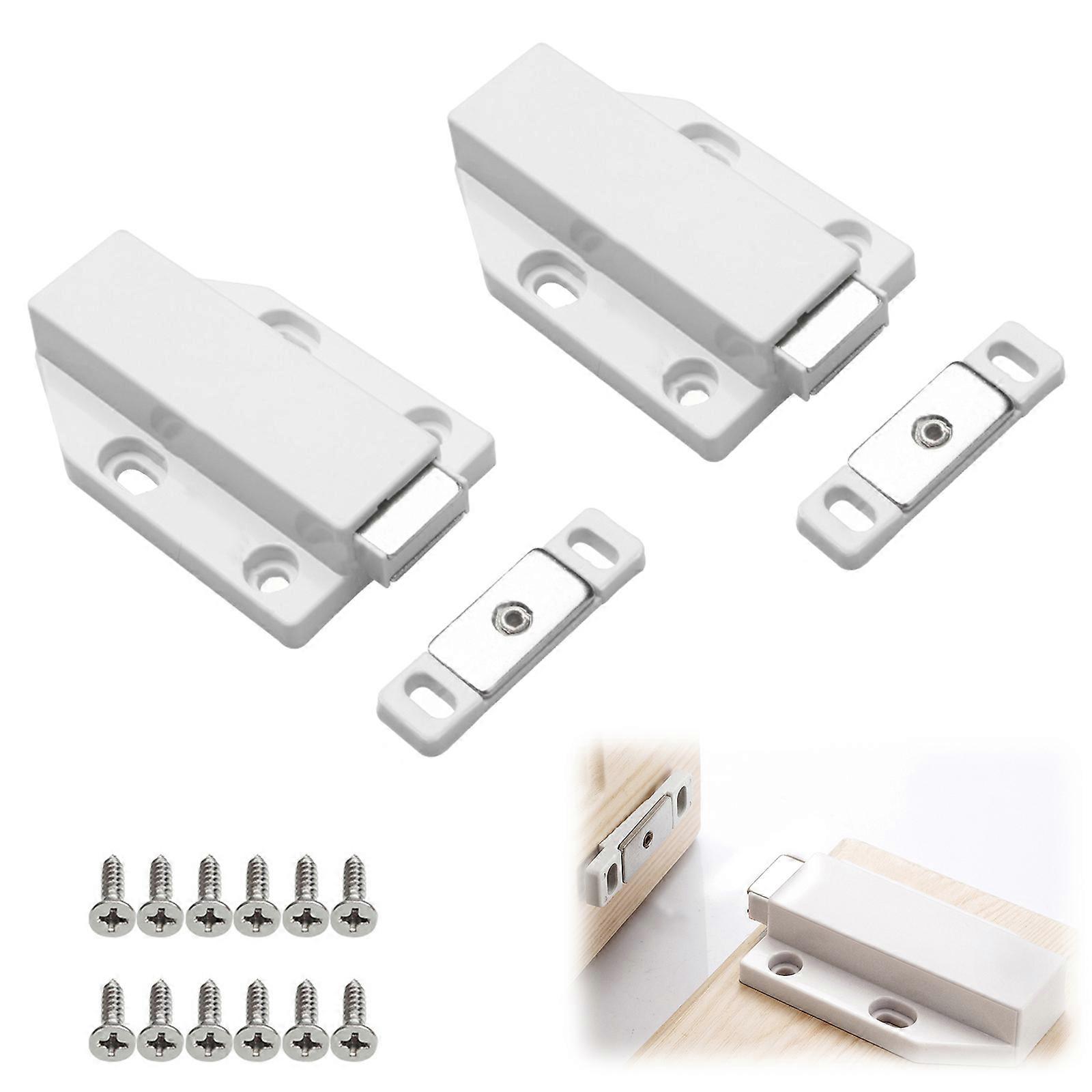 Magnetic Push Latch, Magnetic Catch, Non-Self-Closing Hinges
