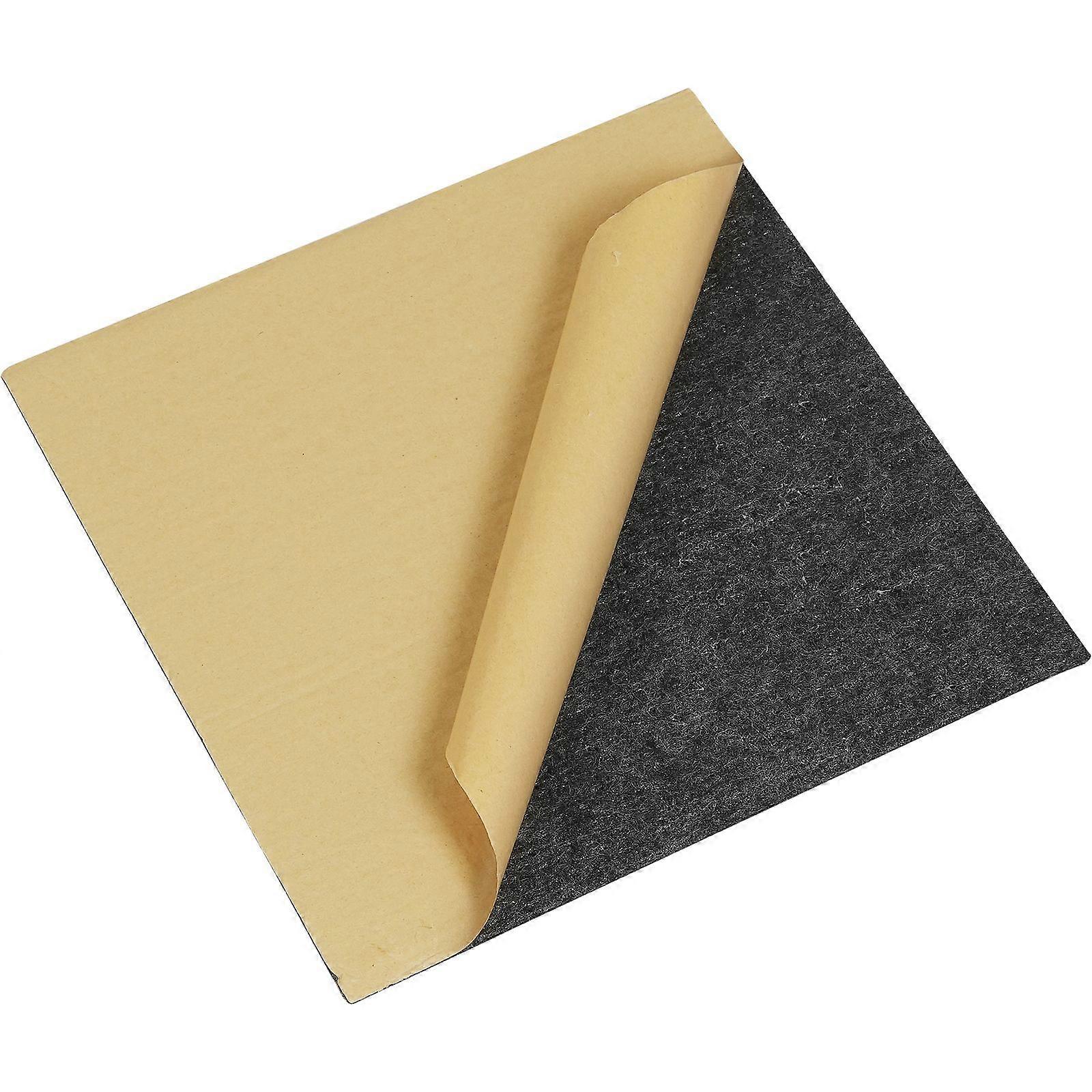 Tæppefliser skræl og klæb, 12 x 12 firkanter Selvklæbende tæppegulvfliser, bløde polstrede tæppefliser (12 fliser, mørkegrå)