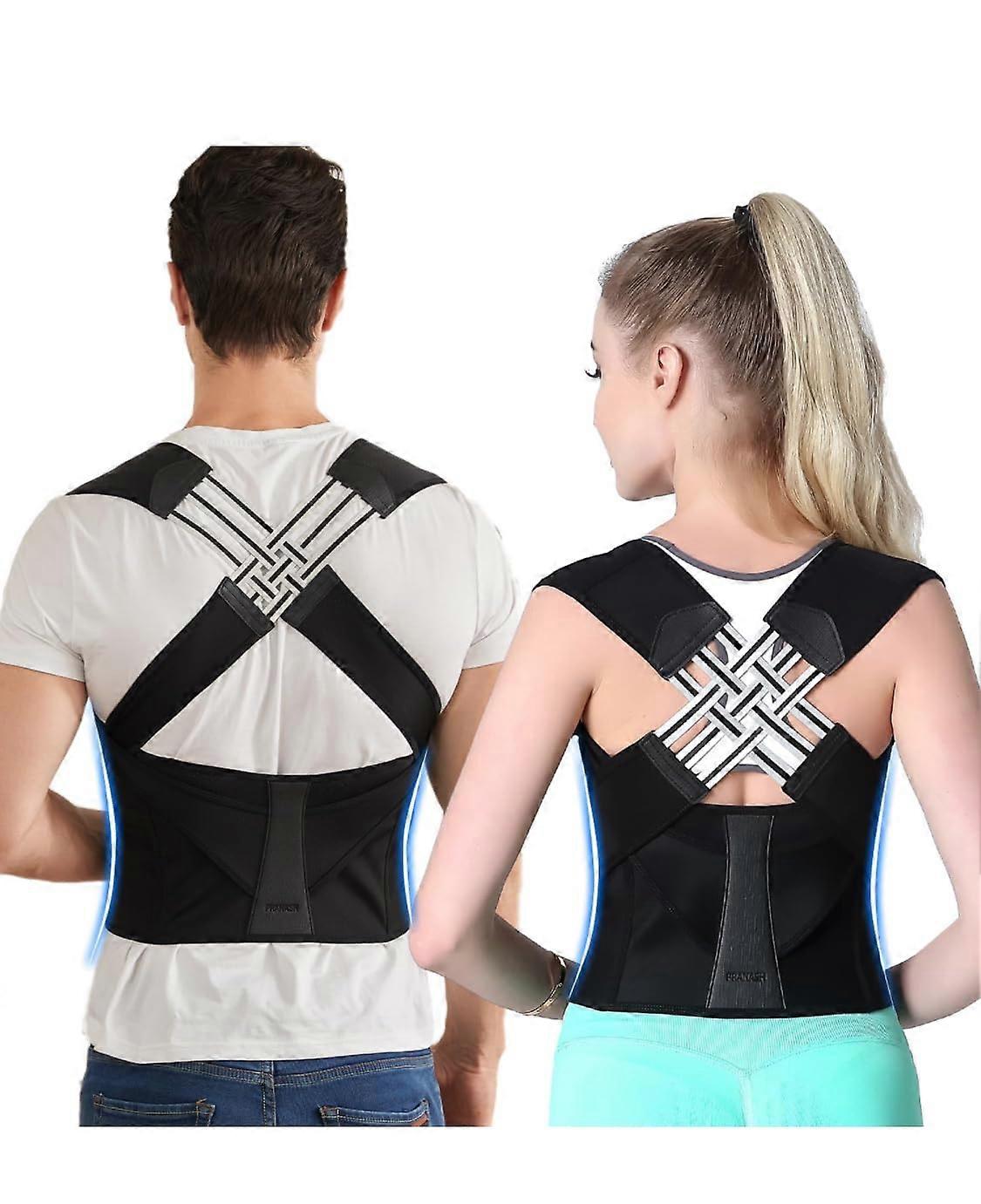 Back Posture Corrector for Men and Women, Small Size, Adjustable Support, Breathable Material, Ergonomic Design