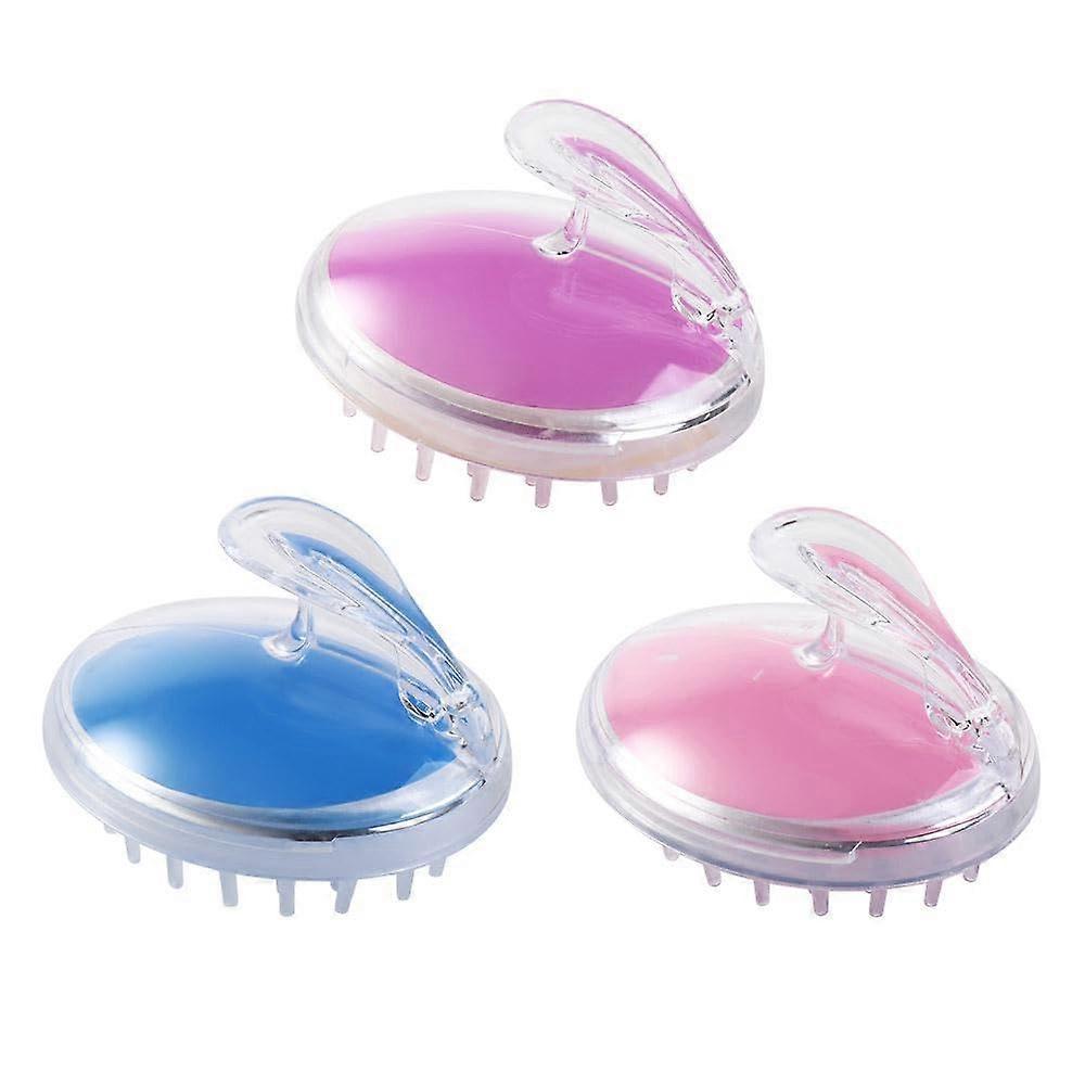 Menstrual Scalp Massage Device Shampoo Brush, Silicone Hair Scalp Brush for Men, Plastic Handle, Comfortable and Handy Design
