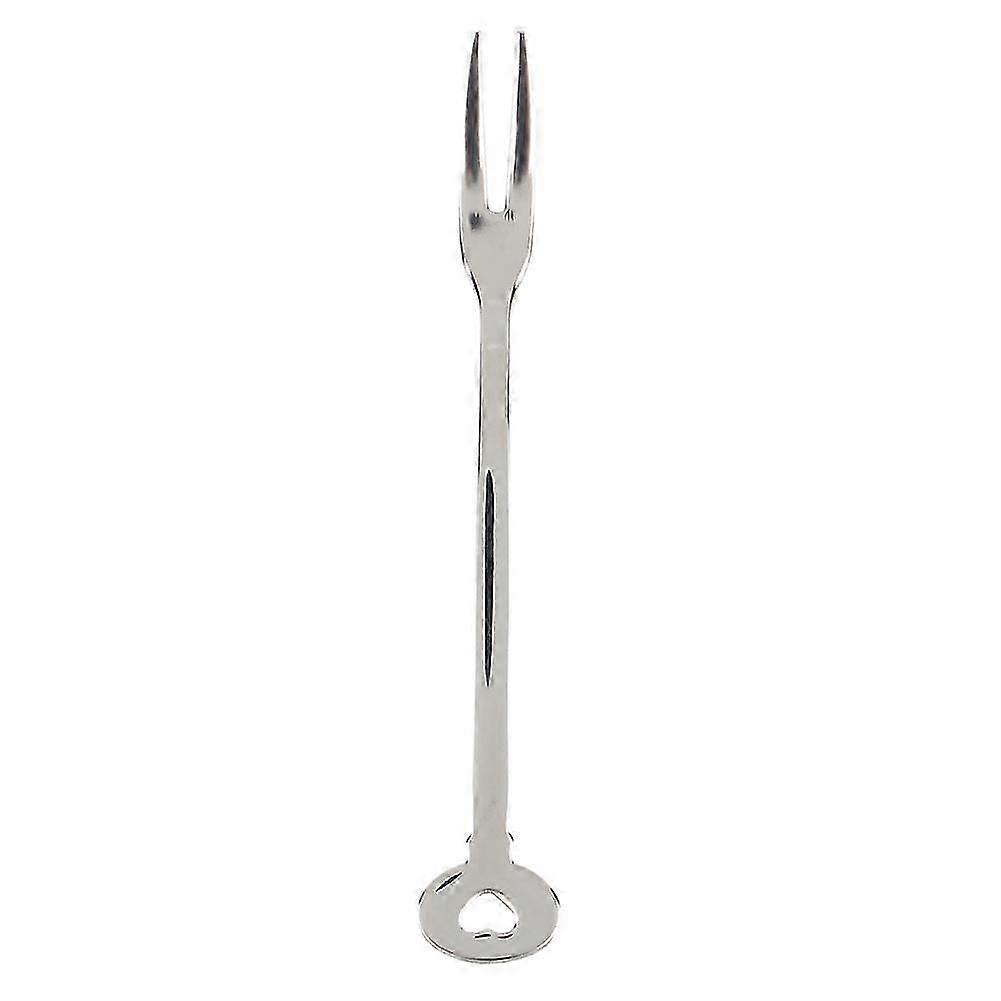 Stainless Steel Salad Fruit Fork Appetizer Dessert ForkMini Heart RYW