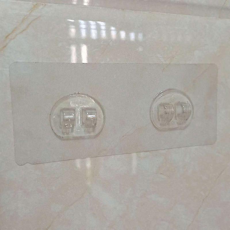 Wall Mounted Adhesive Hook Under Wire Shelf Rack Hanger Holder Clamp Organizer