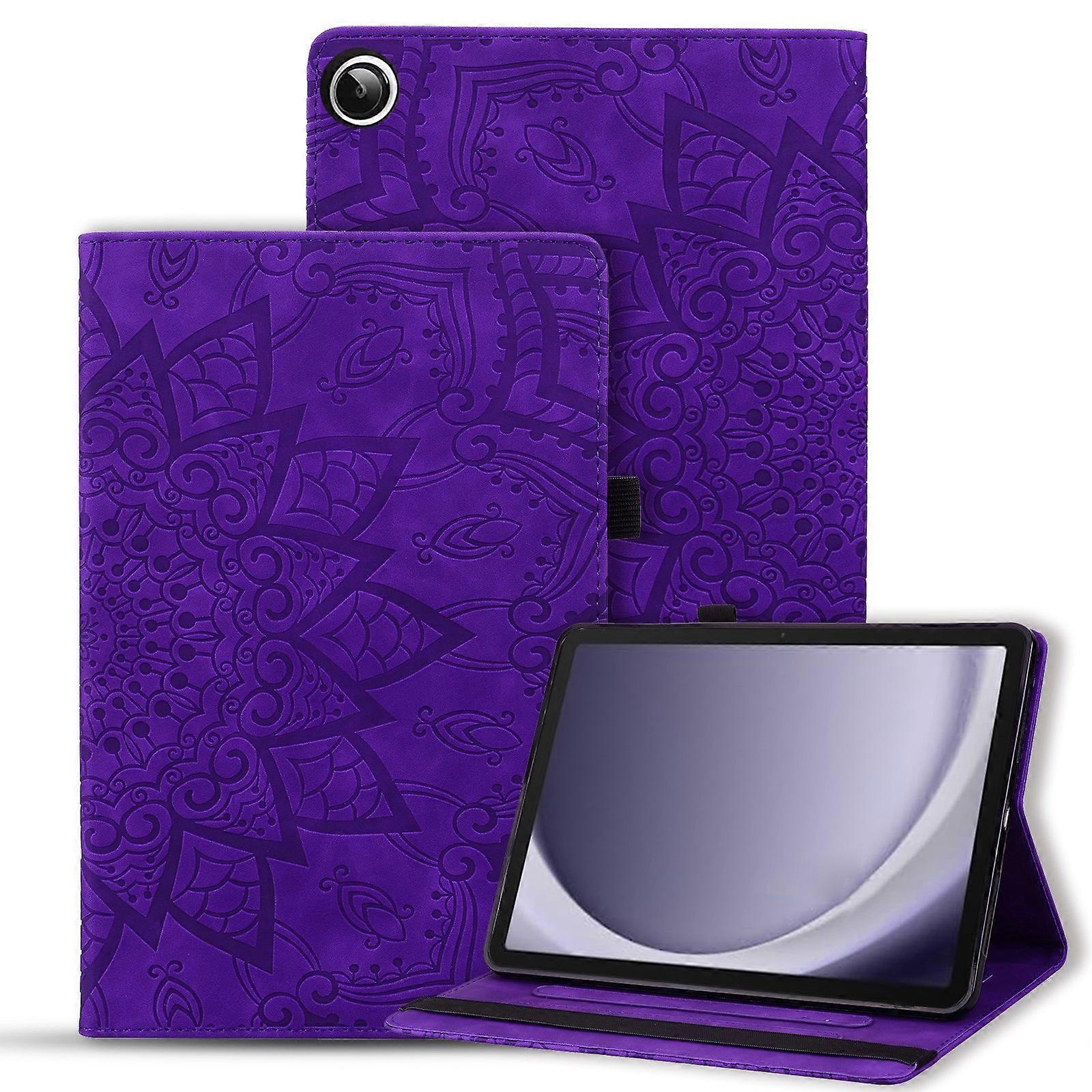 Calf Texture Embossed Leather Tablet Case